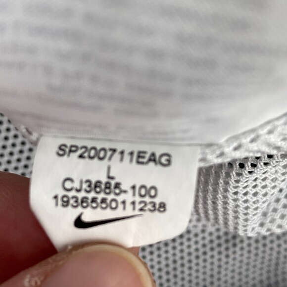 Nike Black White Y2K Full Zip Long Sleeve Windbreaker Size Large - Picture 4 of 9